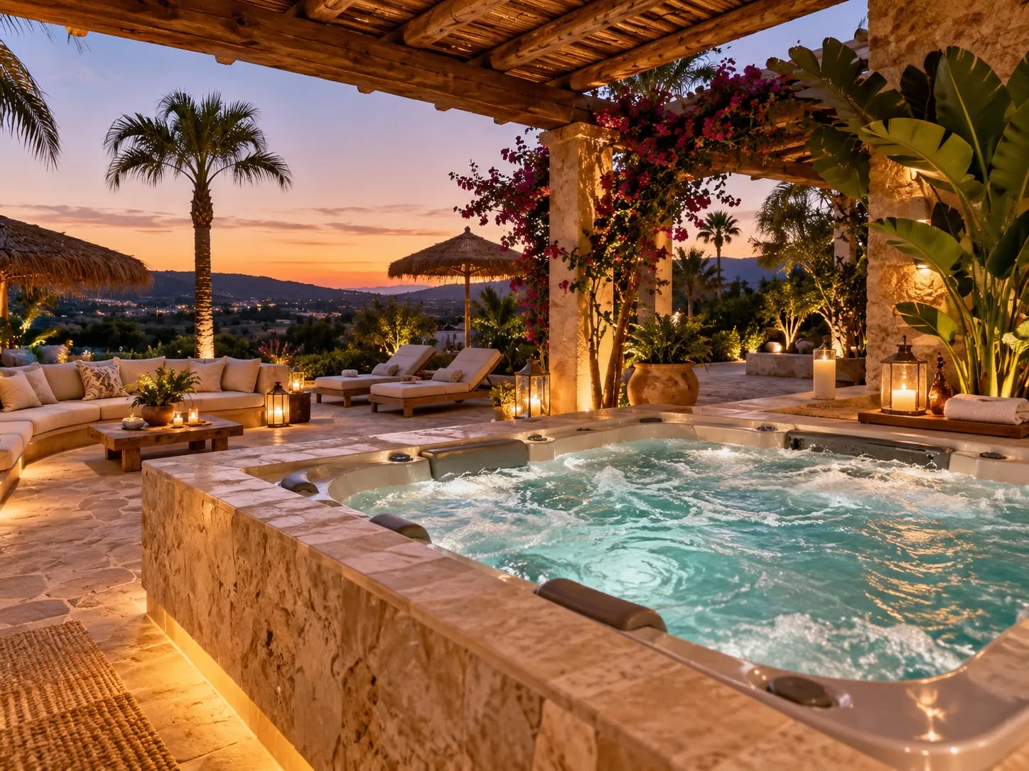 Amplia y elegante habitación de estilo colonial, diseñada para brindar comodidad — Piscina/Jacuzzi